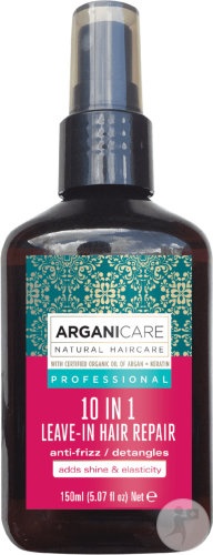 Arganicare Spray Reparator 10in1 Fără Clătire Cu Keratină 150ml