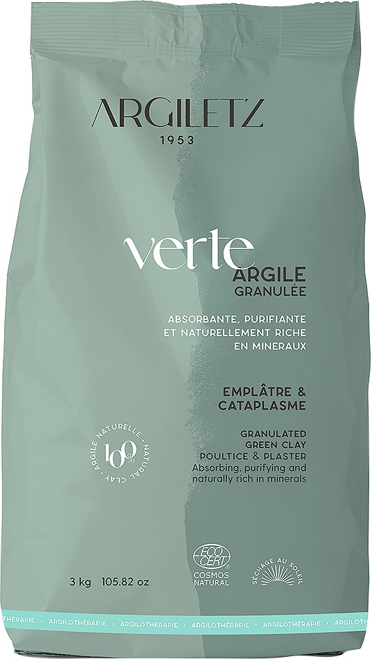 Argiletz Argilă Verde Granulată Cataplasme/Plasturi Pungă 3kg