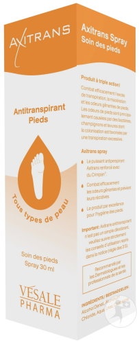 Axitrans Spray Antiperspirant Pentru Picioare 30ml