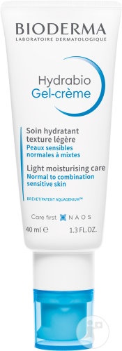 Bioderma Hydrabio Gel-Cremă Îngrijire Hidratantă Textură Ușoară Piele Sensibilă Normală/Mixtă 40ml