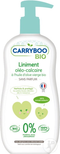 Carryboo Bioliniment Oleocalcar Cu Ulei De Măsline Bio Fără Parfum 450ml