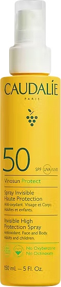 Caudalie Vinosun Protect Spray Invizibil Cu Protecție Ridicată SPF50 150ml