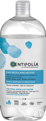 Centifolia Apă Micelară Neutră Bio Pentru Piele Sensibilă Și Reactivă Flacon 500ml