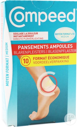 Compeed Plasturi Pentru Bășici Mărime Medie Format Economic 10 Bucăți