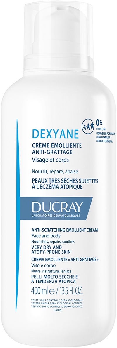 Ducray Dexyane Cremă Emolientă Anti-Mâncărime Piele Foarte Uscată/Tendință Atopică Mâncărime 400ml