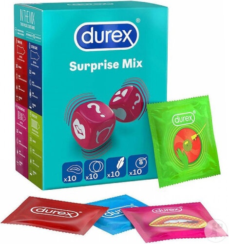 Durex Surprise Me Mix Prezervative 40 Bucăți