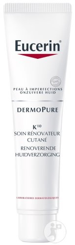 Eucerin DermoPure K10 Cremă Pentru Regenerare Piele Cu Imperfecțiuni Tub 40ml