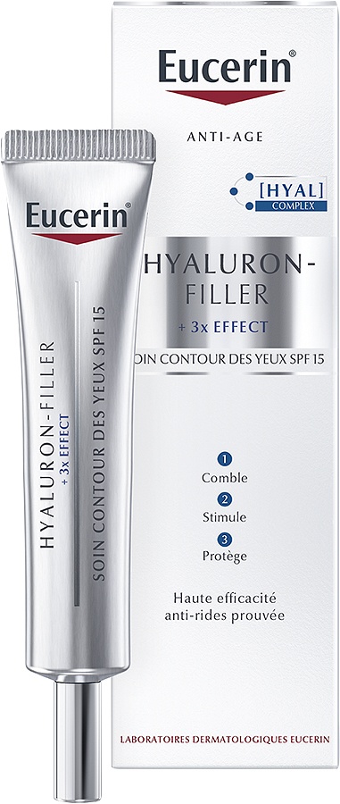 Eucerin Hyaluron-Filler + 3x Effect Soin Contur De Ochi SPF15 Anti-Age Toate Tipurile De Piele Tube 15ml
