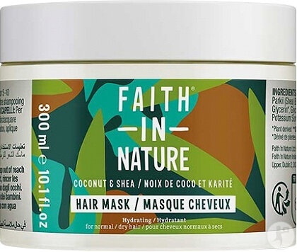 Faith In Nature Mască Hidratantă Pentru Păr Cocos & Unt De Shea 300ml