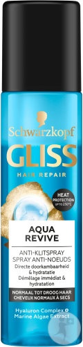 Gliss Aqua Revive Spray Anti-Noduri Pentru Păr Normal Spre Uscat 200ml
