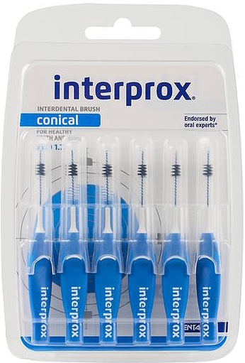 Interprox Premium Periuțe Interdentare Conic Albastru 3.5-6mm 6 Bucăți