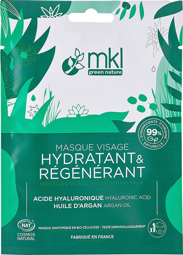 MKL Green Nature Mască Facială Hidratantă Regenerantă 10ml