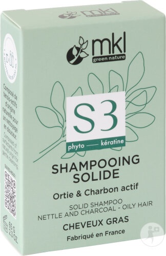 MKL Green Nature Șampon Solid Cu Urzică Și Cărbune Pentru Păr Gras Bio 65g