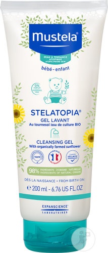 Mustela Bébé-Enfant Stelatopia Gel Duș Pentru Piele Atopica Tub 200ml