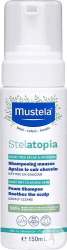 Mustela Bébé-Enfant Stelatopia Șampon Spumă Pentru Bebeluși Piele Cu Tendință Atopică 150ml