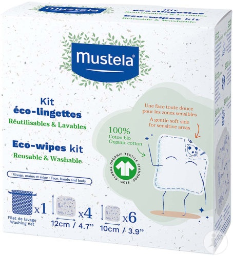 Mustela Primul Meu Kit Eco Șervețele 10 Bucăți