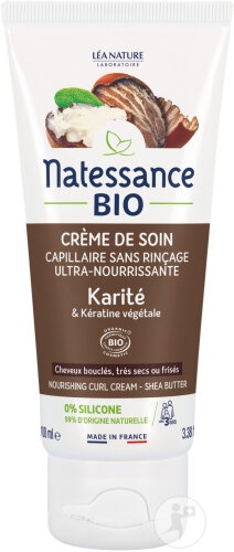 Natessance Bio Cremă De Îngrijire Pentru Păr Fără Clătire Ultra-Nutritivă Păr Creț 100ml
