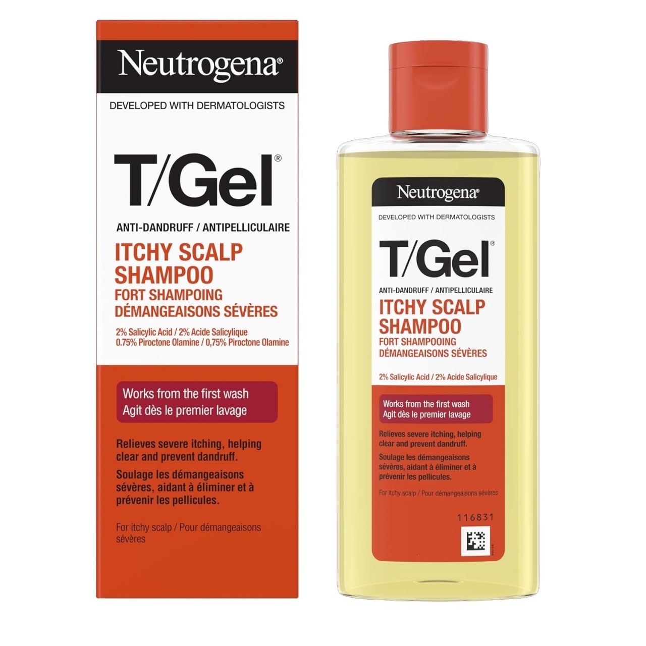 Neutrogena T/Gel Fort Șampon Pentru Mâncărime Severă Păr Normal Până Uscat 150ml