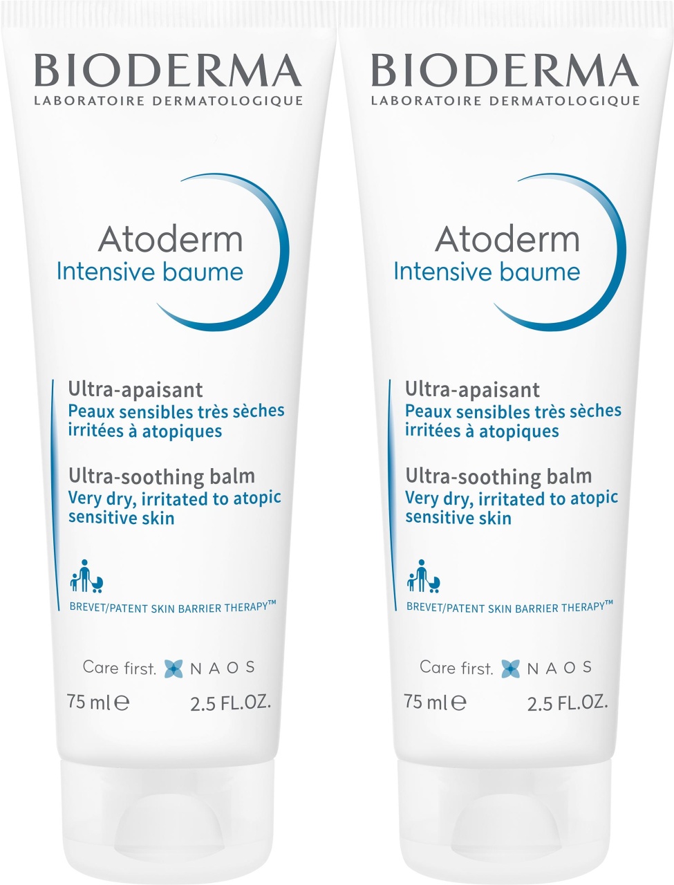 Bioderma Atoderm Intensive Balsam Ultra-Calmant Piele Sensibila Foarte Uscata Tub 2x75ml