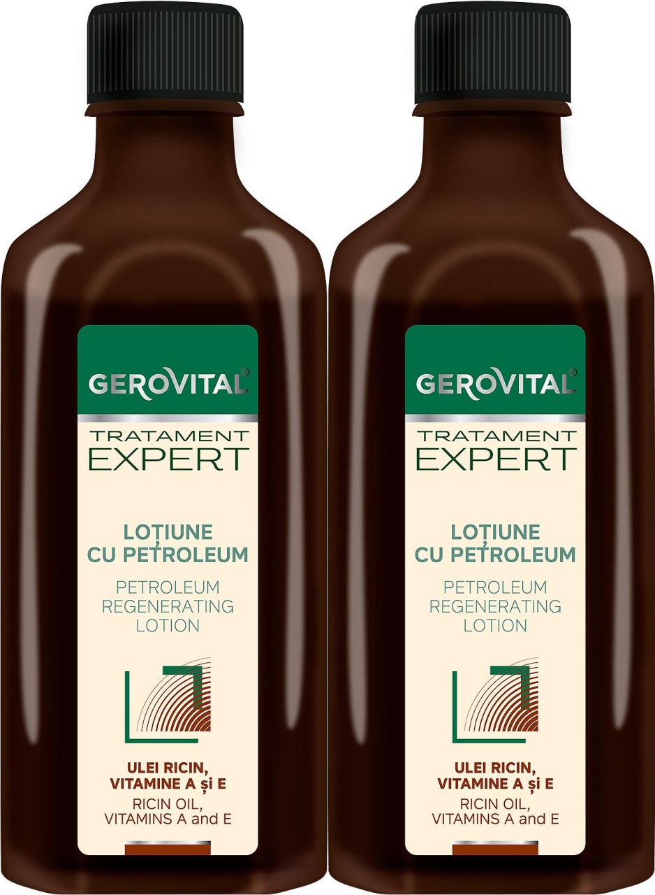 Gerovital Tratament Expert Loțiune Regenerantă Cu Petroleum 2x100ml