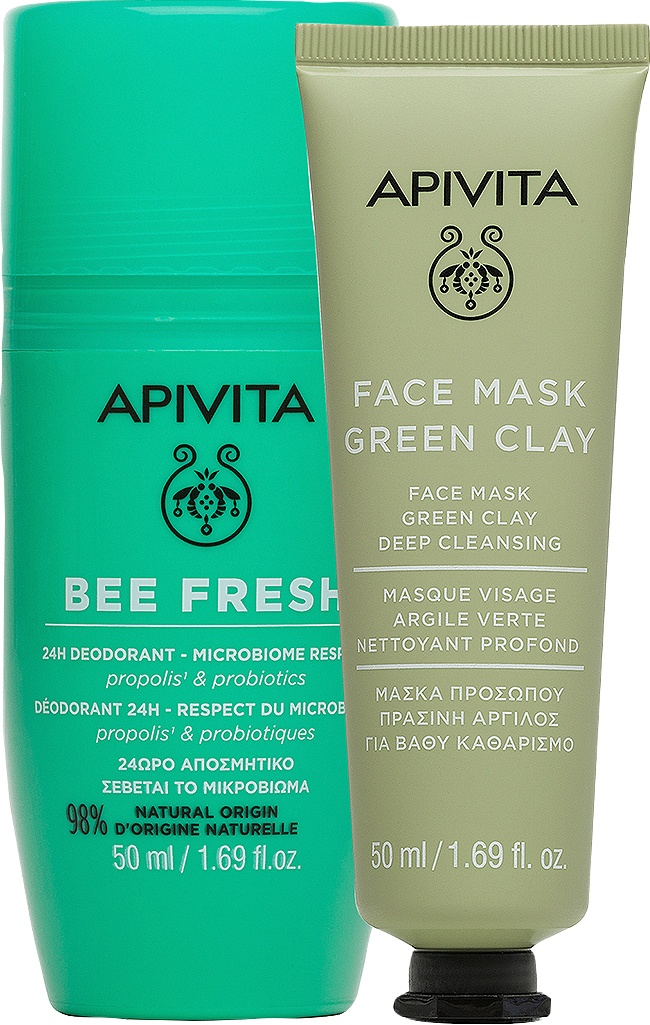 Apivita Bee Fresh 24h Deodorant + Mască Pentru Curățare Profundă