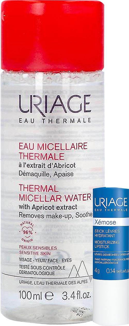 Uriage Apă Termală Micelară + Xémose RuJ De Buze Hidratant