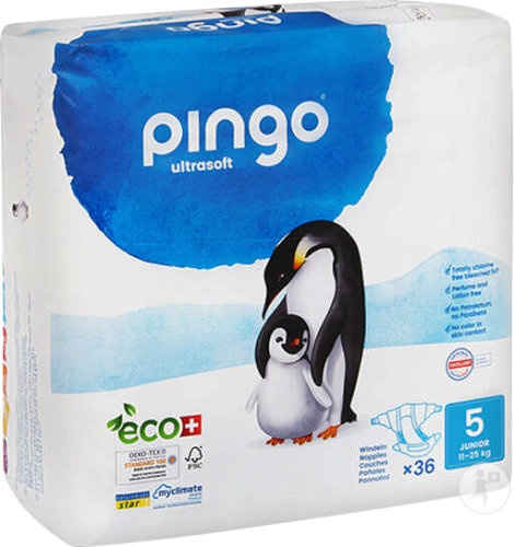 Pingo Scutece Ecologice De Unică Folosință Mărimea 5 Junior 36 Bucăți