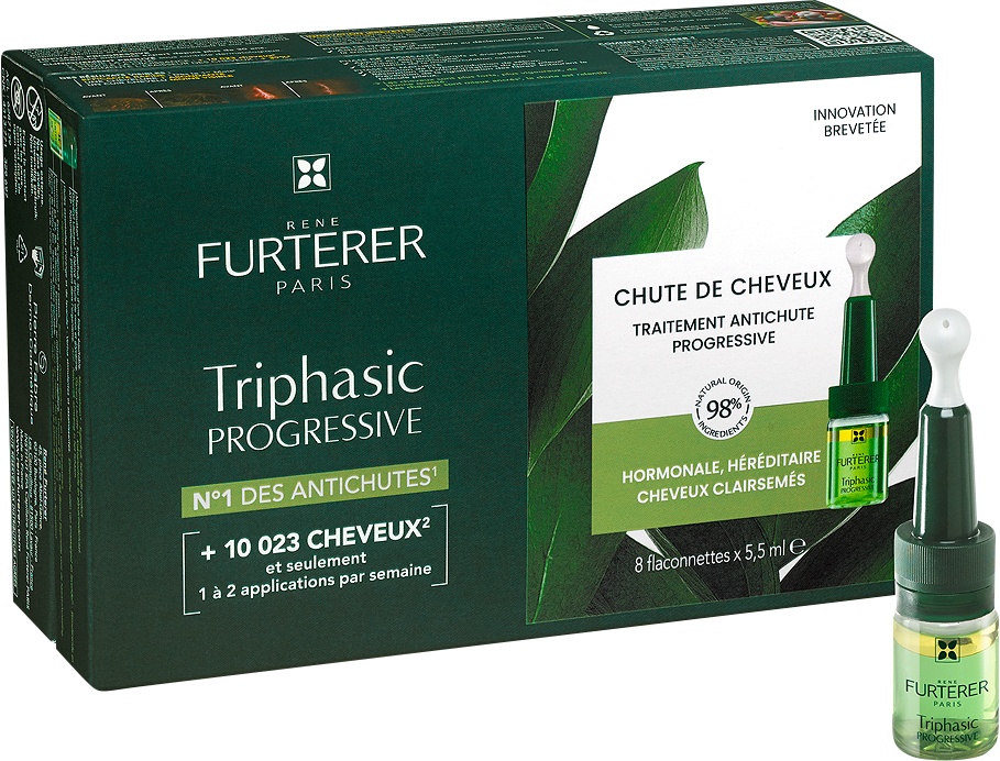 René Furterer Triphasic Progressive Tratament Anti‑Cădere Păr 8x5,5ml