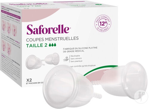 Saforelle Cupa Menstruală Mărimea 2 Transparentă 1 Bucată