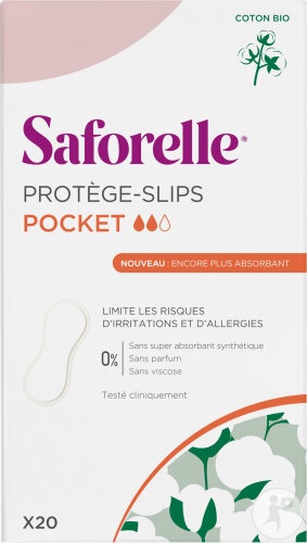 Saforelle Protège-Slips Bumbac Organic 20buc