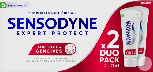 Sensodyne Expert Protect Pastă De Dinți Sensibilitate Și Gingii Mentă Proaspătă 2x75ml