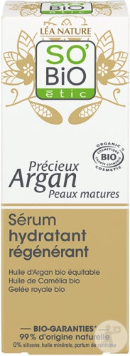 So'Bio Étic Argan Prețios Ser Hidratant Regenerator Pentru Ten Matur Bio 30ml