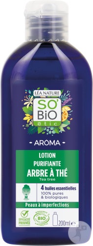 So'Bio Étic Aroma Loțiune Purifiantă Cu Arbore De Ceai Bio 200ml