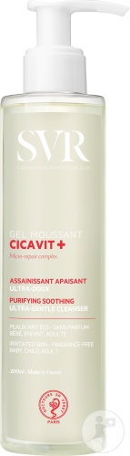 SVR Cicavit+ Gel Spumant Ultra-Delicat Și Calmant Pentru Pielea Iritată 200ml