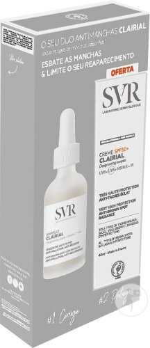 SVR Clairial Set Fiolă 30ml + Cremă SPF50+ 40ml