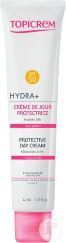 Topicrem Hydra+ Cremă De Zi Protectoare SPF50 Piele Sensibilă Tub 40ml