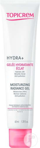 Topicrem Hydra+ Gel Hidratant Strălucire Ten Sensibil Deshidratat Tub 40ml