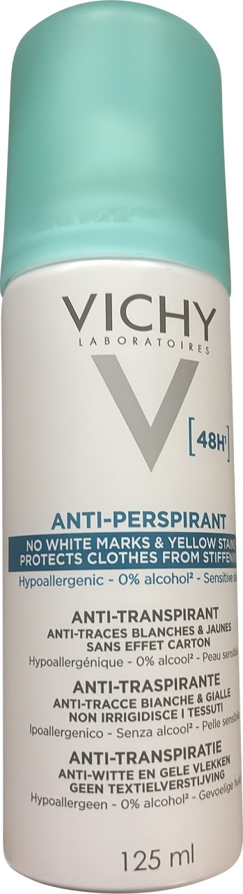 Vichy Deodorant Transpirație Intensă Anti-Urme 48h Spray 125ml