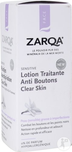 Zarqa Sensitive Loțiune Tratament Pentru Coșuri Clear Skin Pentru Piele Sensibilă Și Grasă 20ml
