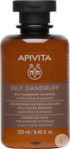 Apivita Șampon Anti-Mătreață Cu Salcie Albă Și Propolis 250ml