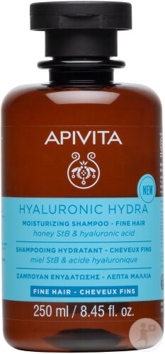 Apivita Șampon Hidratant Hyaluronic Hydra Pentru Păr Fin 250ml