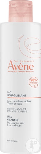 Avène Les Essentiels Lapte Demachiant Pentru Piele Sensibilă Uscată Față Și Ochi Flacon 200ml