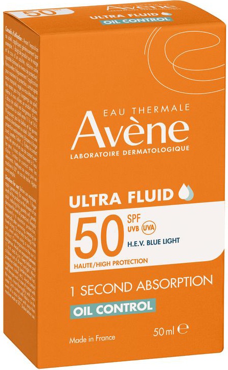 Ultra Fluid control Invizibil SP50+, 50ml, Avene Sun - imagine 2