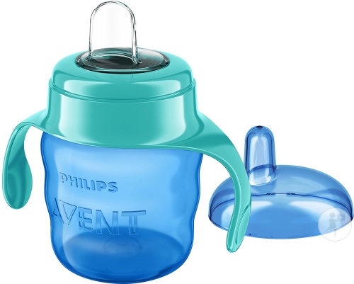 Avent Pahar Anti‑Scurgere 200ml Albastru 1 Bucata