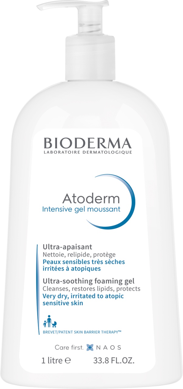 Gel spumant Atoderm Intensive, 1L, Bioderma - imagine 5