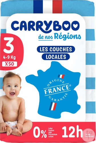 Carryboo Scutece Mărimea 3 4-9kg 50 Bucăți
