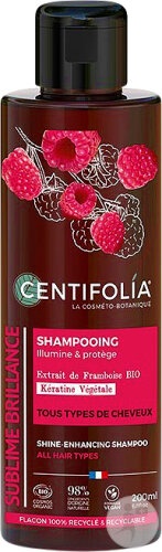 Centifolia Șampon Pentru Strălucire Cu Extract De Zmeură Toate Tipurile De Păr Flacon 200ml