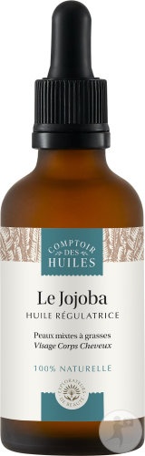 Comptoir Des Huiles Jojoba Ulei Echilibrant Pentru Față/Corp/Păr Piele Mixtă Sau Grasă 50ml