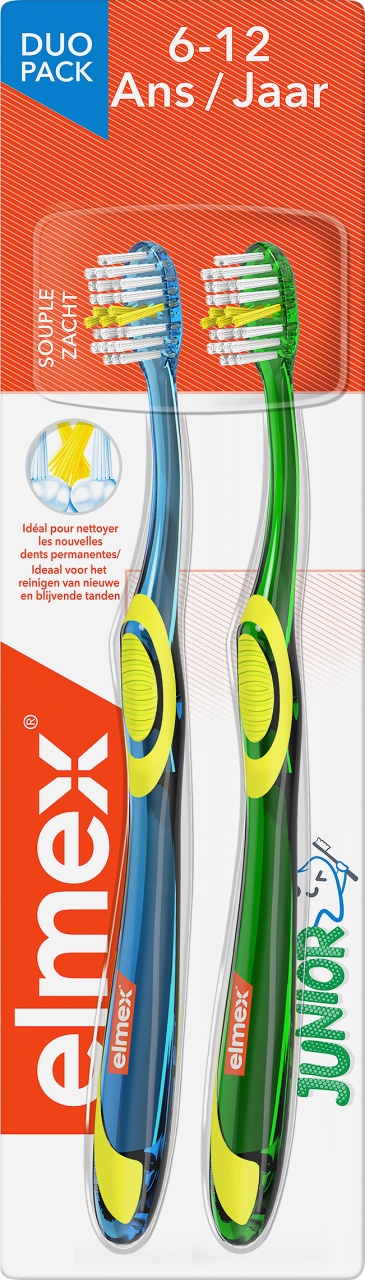 Elmex Periuța De Dinți Soft Copii Între 6 -12 Ani 2 Bucăți