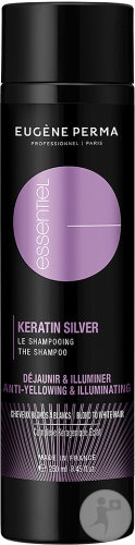 Eugene Perma Essentiel Șampon Cu Keratină Neutralizarea Tonurilor Galbene Păr Blond/Alb 250ml